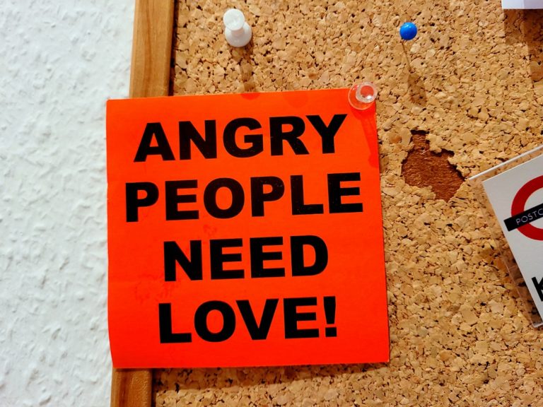 Aufkleber: Angry People Need Love